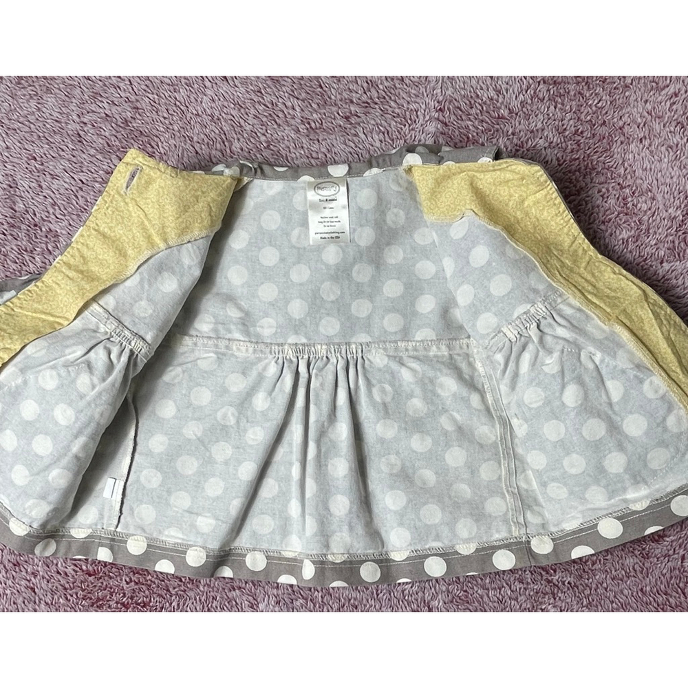 Baby Persnickety Jacket Gray White Polka Dot 18 Months - Picture 7 of 10
